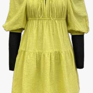 Floral Ruffle Tiered Short Dress (Sample)