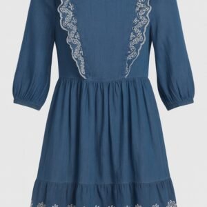 Women’s Denim Button-Down Midi Dress (Sample)